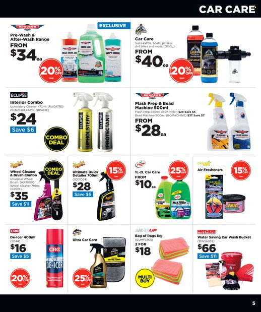 thumbnail - Repco mailer - 15.06.2022 - 30.06.2022 - Sales products - cleaner, brush, rags, air freshener, Eclipse. Page 5.
