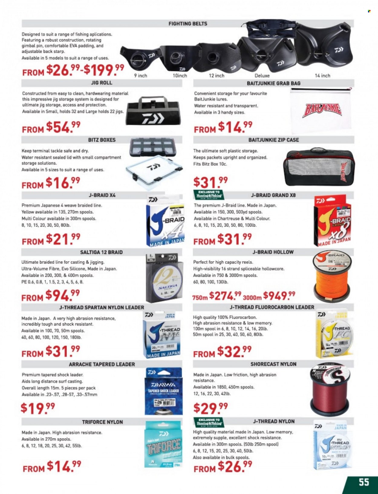 thumbnail - Hunting & Fishing mailer - Sales products - lid, jig. Page 55.