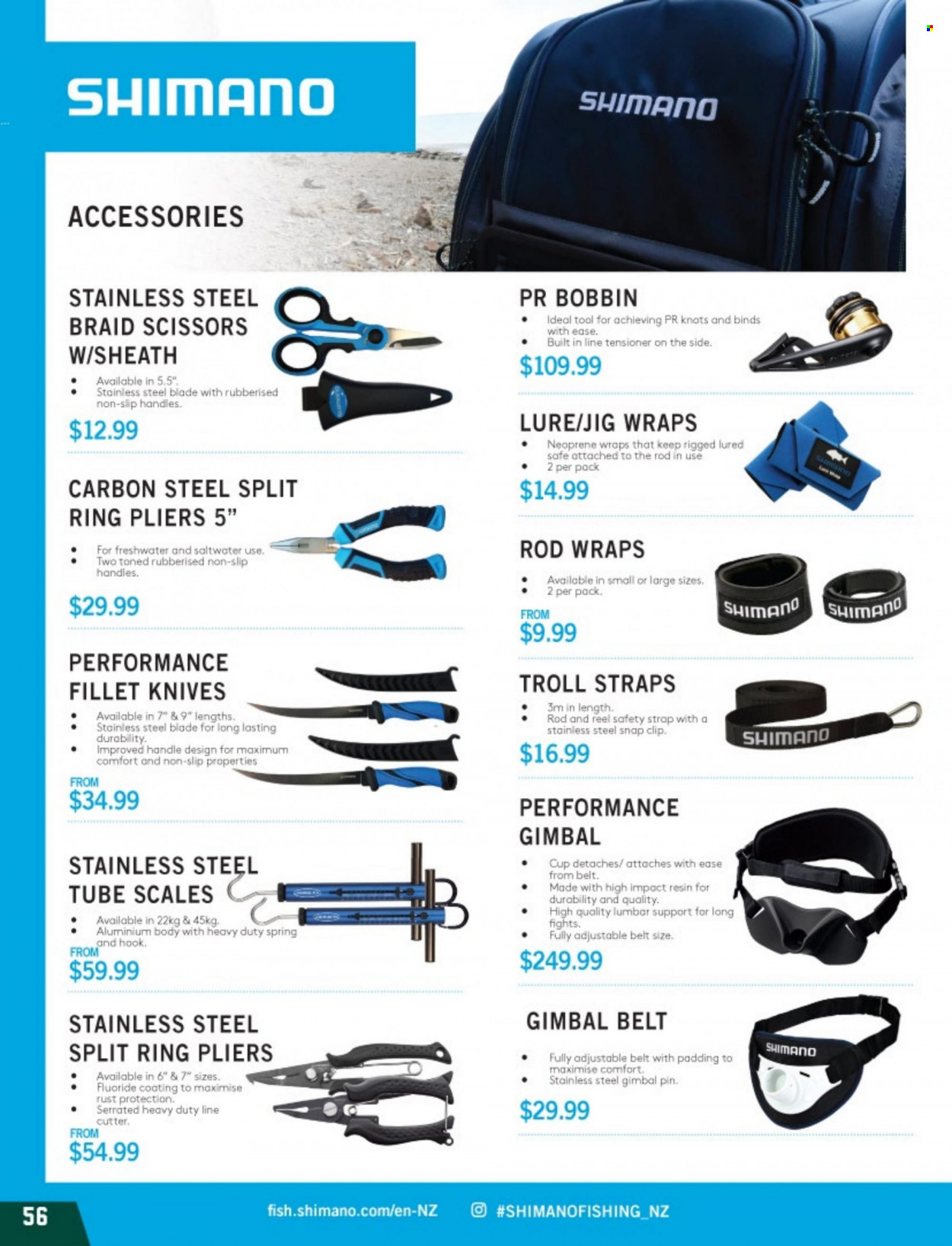 thumbnail - Hunting & Fishing mailer - Sales products - knife, cup, jig. Page 56.