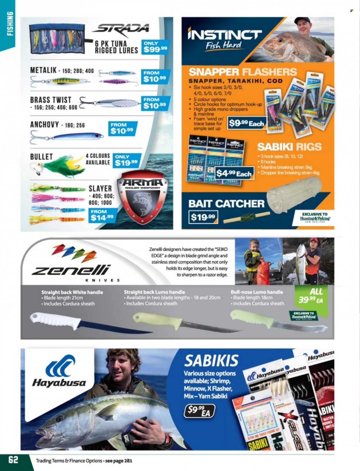 thumbnail - Hunting & Fishing mailer - Sales products - knife. Page 62.