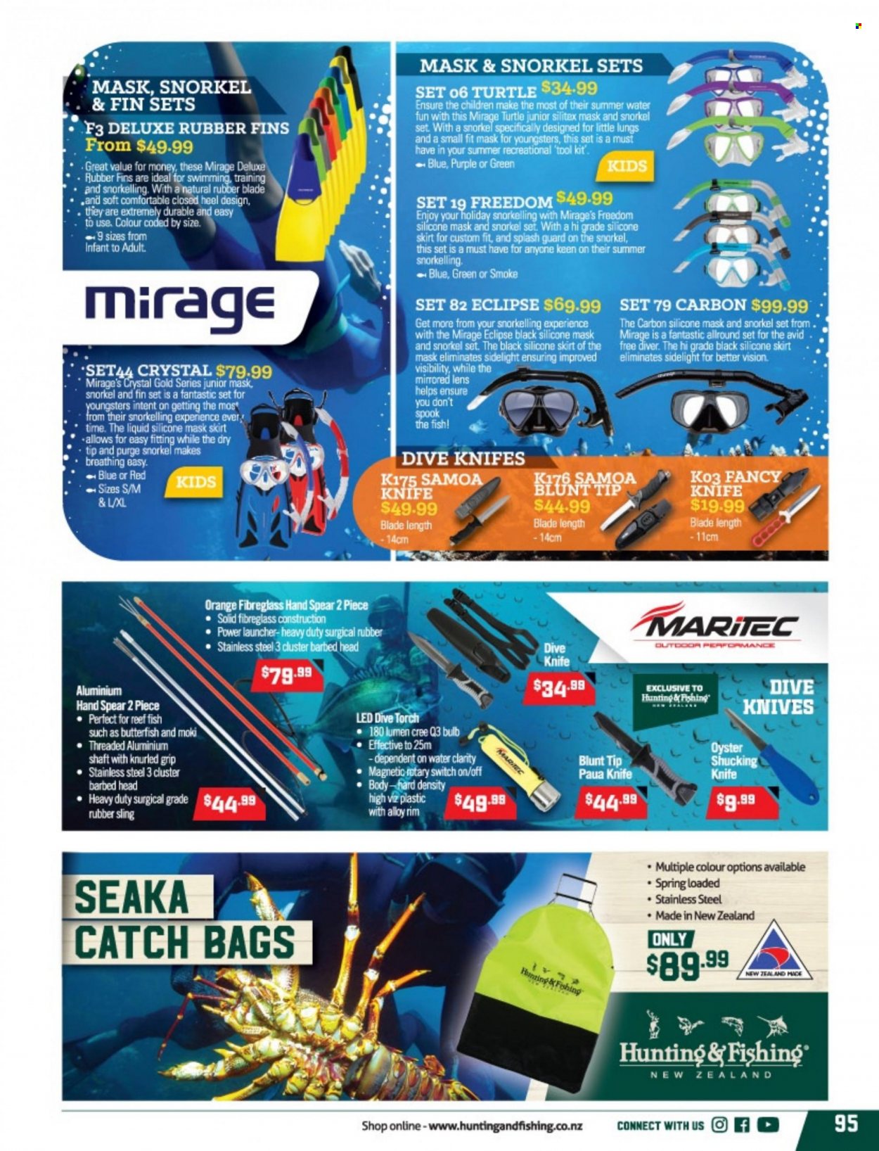 thumbnail - Hunting & Fishing mailer - Sales products - knife. Page 95.