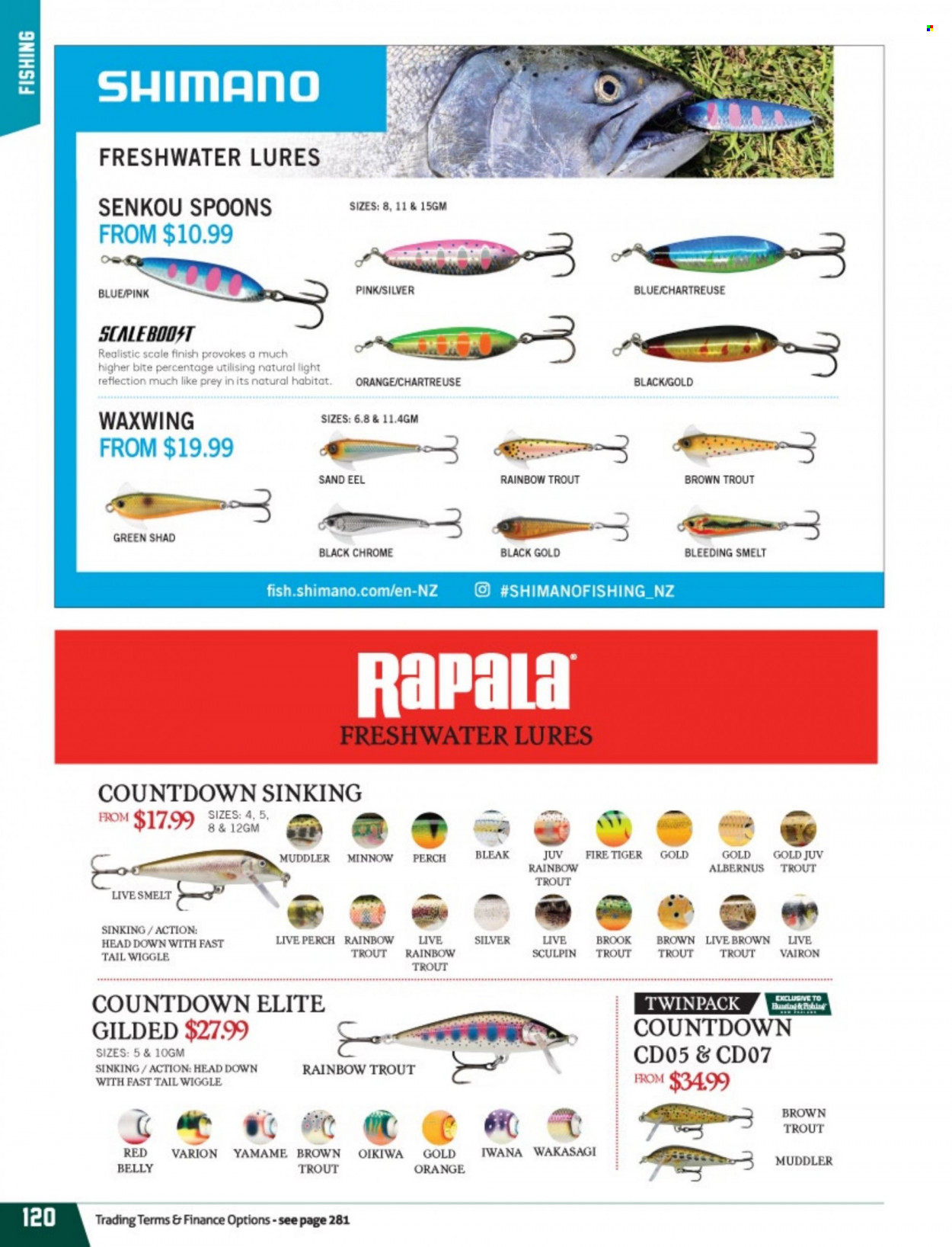 thumbnail - Hunting & Fishing mailer - Sales products - spoon, scale. Page 120.