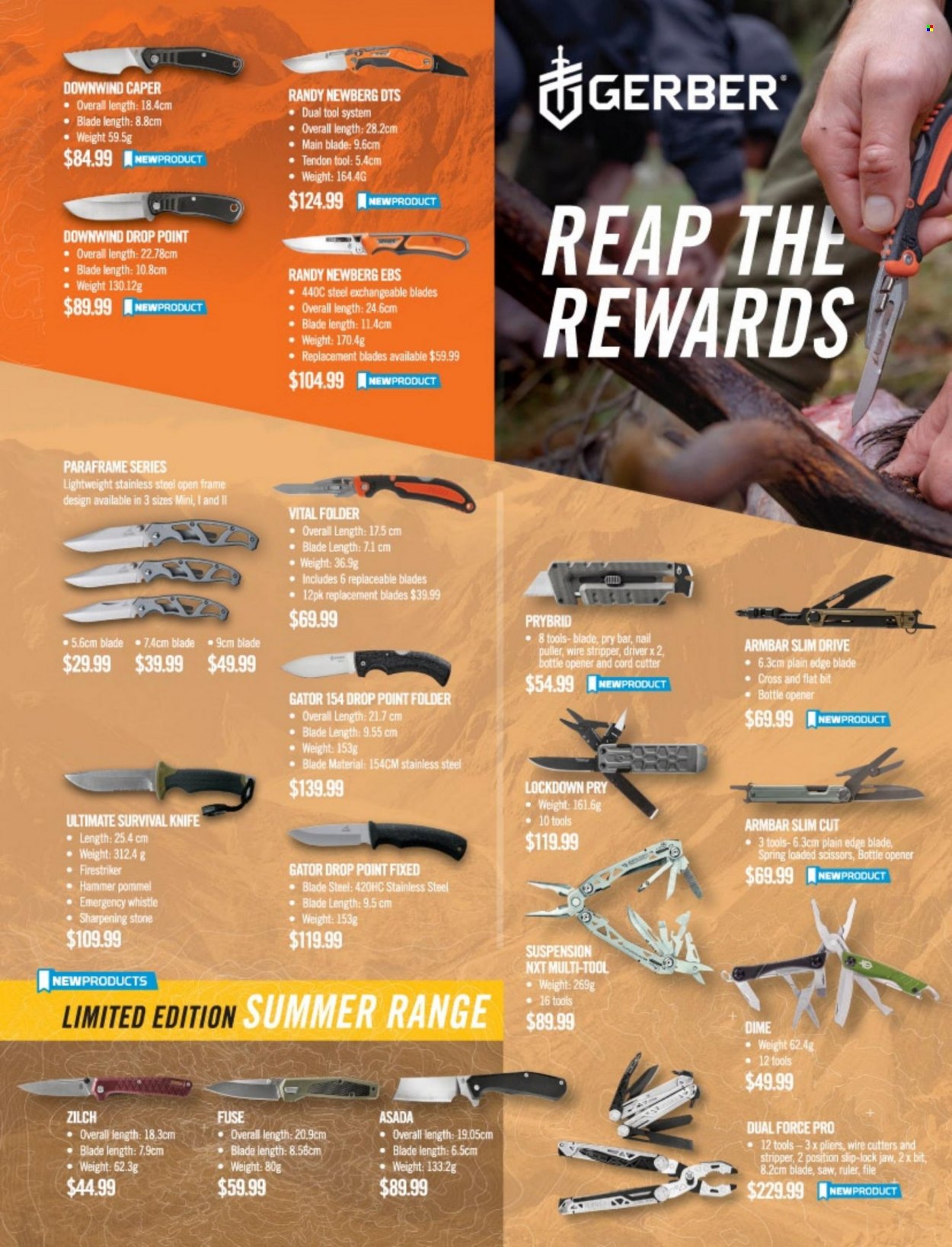 thumbnail - Hunting & Fishing mailer - Sales products - knife, bottle opener. Page 179.