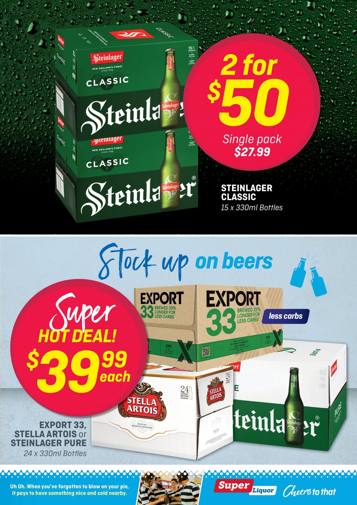 thumbnail - Super Liquor mailer - 14.11.2022 - 27.11.2022 - Sales products - liquor, beer, Steinlager, Stella Artois. Page 3.