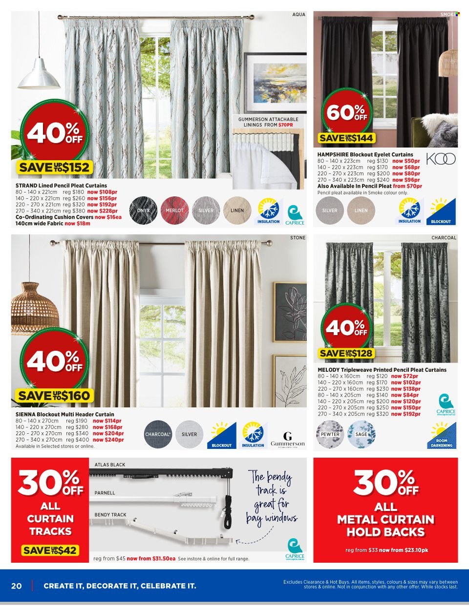 thumbnail - Spotlight mailer - 16.11.2022 - 04.12.2022 - Sales products - pencil, cushion, linens, curtain. Page 20.