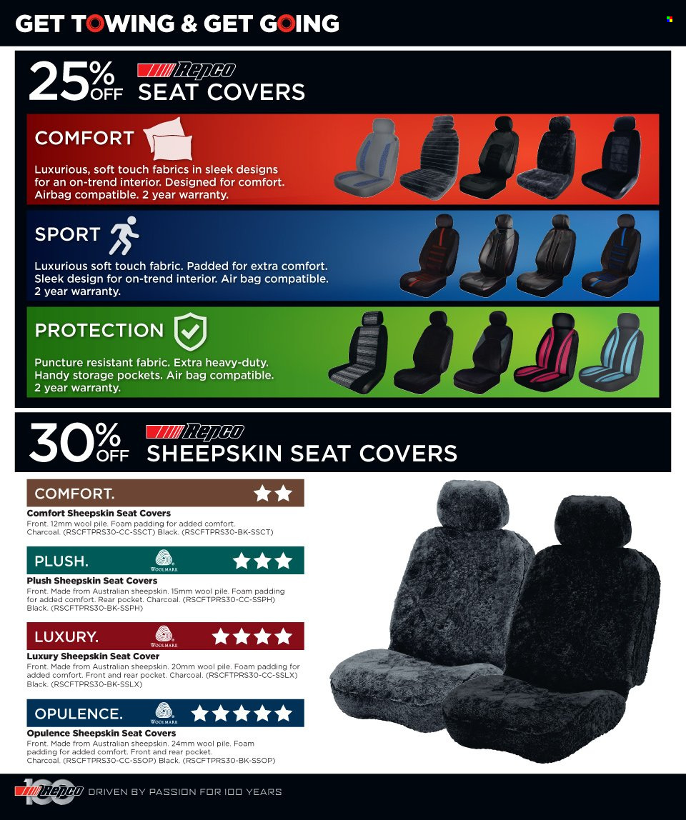thumbnail - Repco mailer - 16.11.2022 - 13.12.2022 - Sales products - car seat cover, bag. Page 12.
