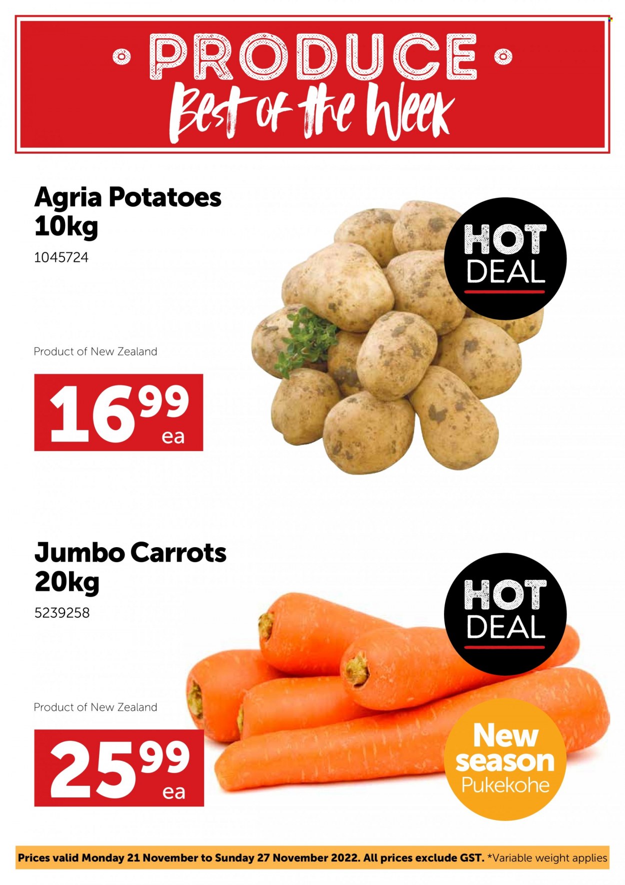 Gilmours mailer - 21.11.2022 - 27.11.2022 - Sales products - carrots, potatoes. Page 2.