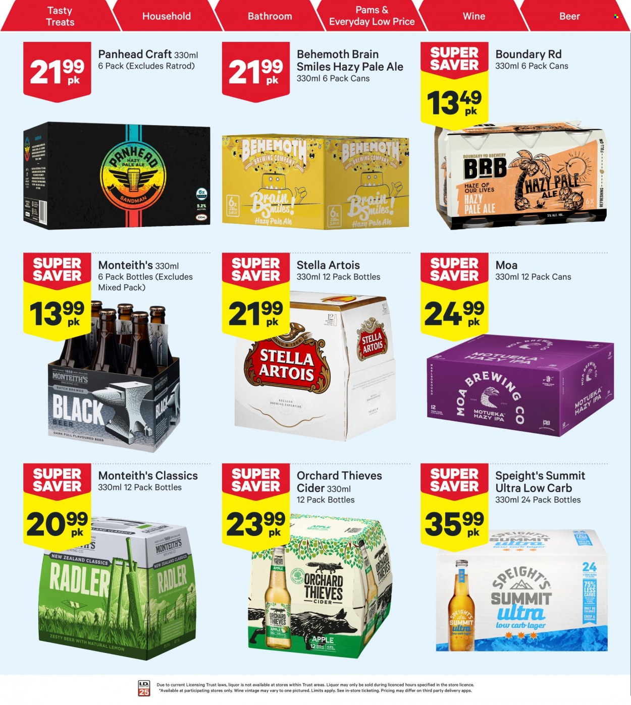 thumbnail - New World mailer - 28.11.2022 - 04.12.2022 - Sales products - wine, cider, beer, Stella Artois. Page 32.
