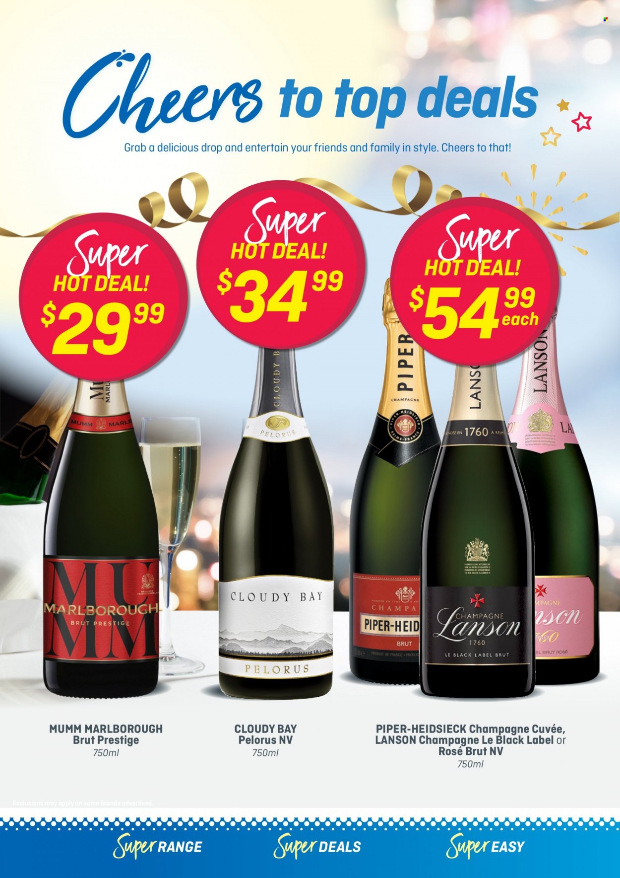 thumbnail - Super Liquor mailer - 28.11.2022 - 18.12.2022 - Sales products - champagne, wine, Cuvée, Lanson, Mumm Marlborough, rosé wine. Page 6.