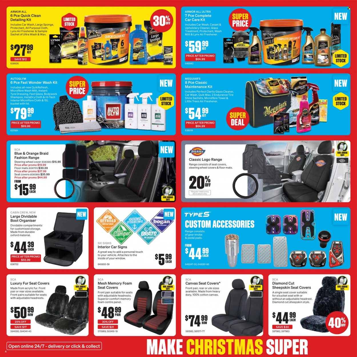 thumbnail - SuperCheap Auto mailer - 01.12.2022 - 11.12.2022 - Sales products - cleaner, glass cleaner, microfiber towel, sponge, Armor All, car seat cover, air freshener, tyre shine, wheel covers. Page 5.