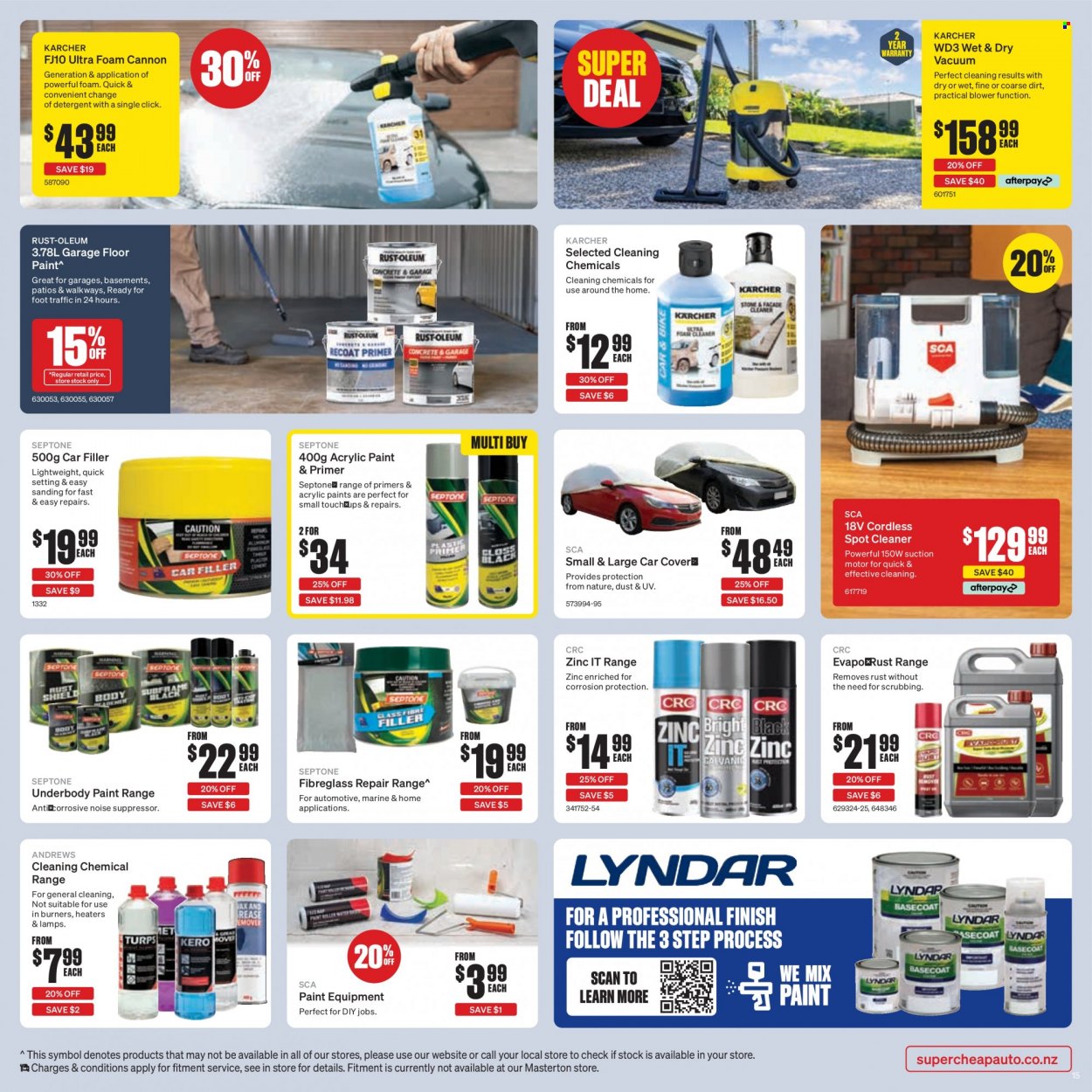 thumbnail - SuperCheap Auto mailer - 01.12.2022 - 11.12.2022 - Sales products - detergent, cleaner, Kärcher, paint. Page 16.