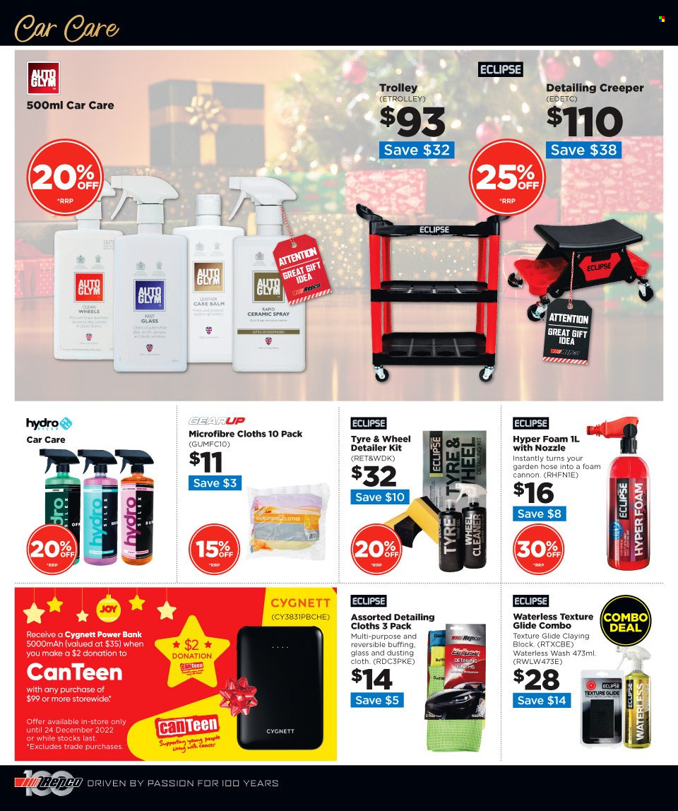 thumbnail - Repco mailer - 30.11.2022 - 13.12.2022 - Sales products - trolley, Eclipse. Page 10.