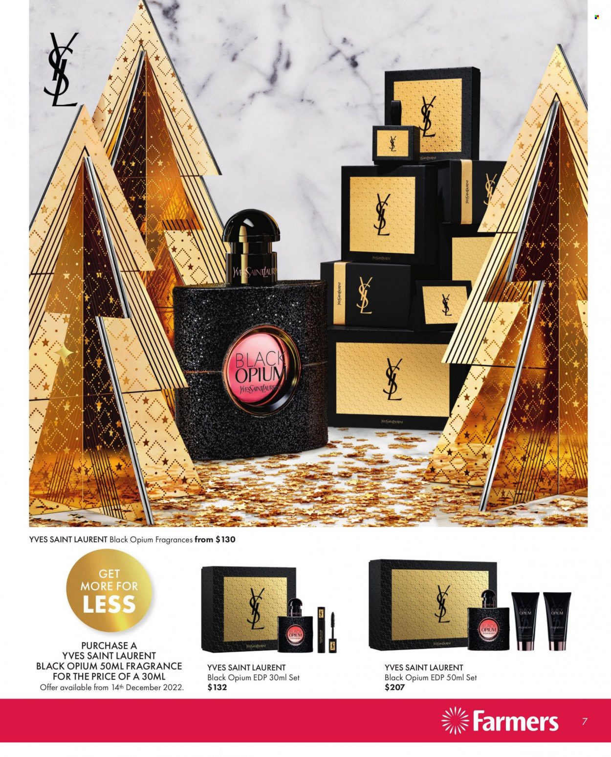 thumbnail - Farmers mailer - 01.12.2022 - 24.12.2022 - Sales products - eau de parfum, fragrance, Yves Saint Laurent. Page 7.