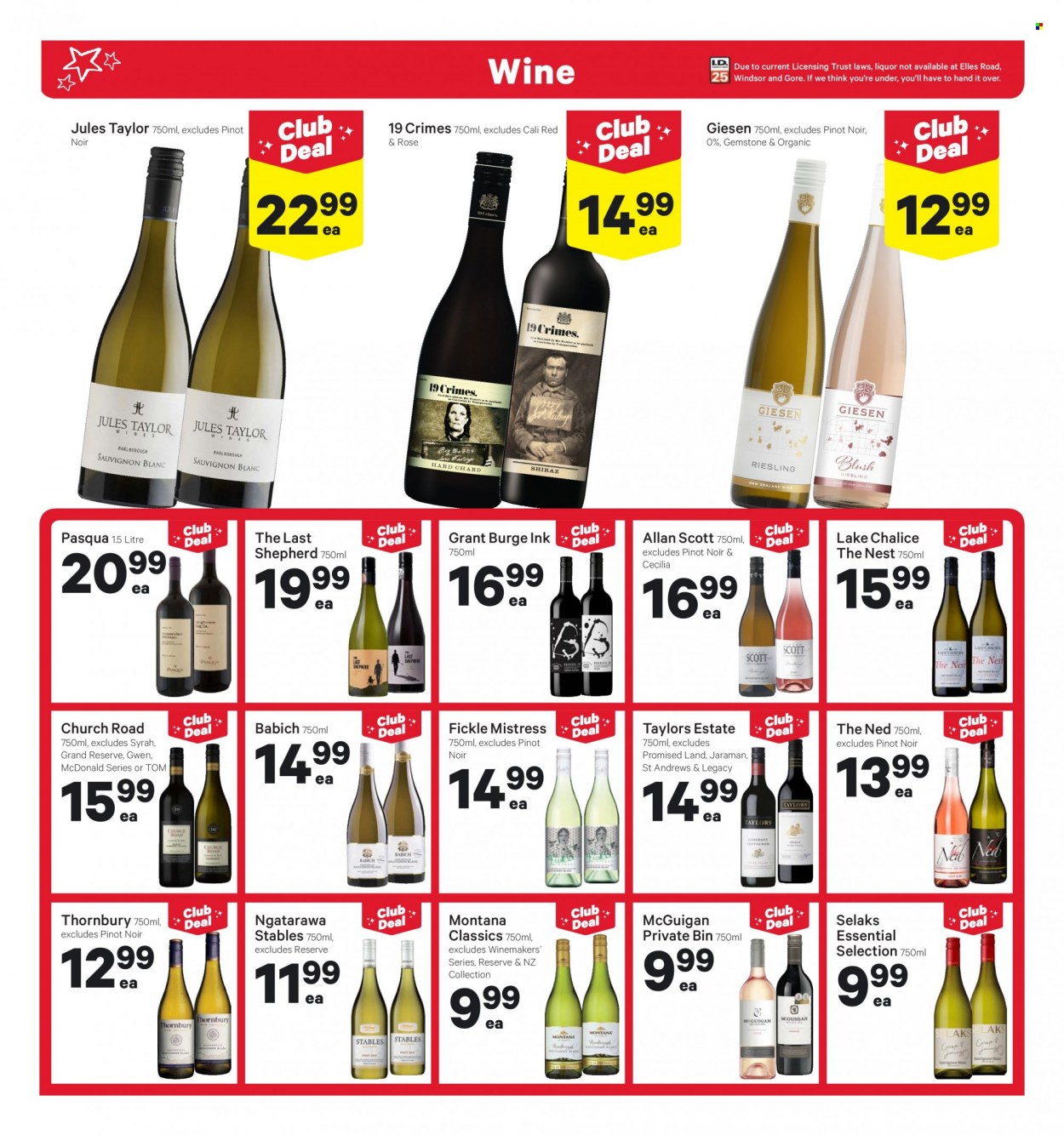thumbnail - New World mailer - 05.12.2022 - 11.12.2022 - Sales products - red wine, wine, Pinot Noir, Jules Taylor, Syrah, rosé wine, Scott, bin. Page 30.
