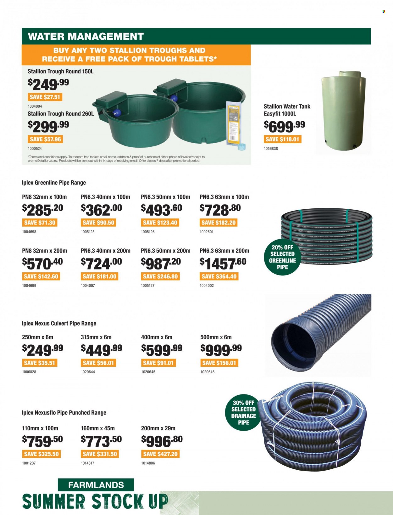 thumbnail - Farmlands mailer - 01.02.2023 - 28.02.2023 - Sales products - tank, pipe, water tank. Page 10.