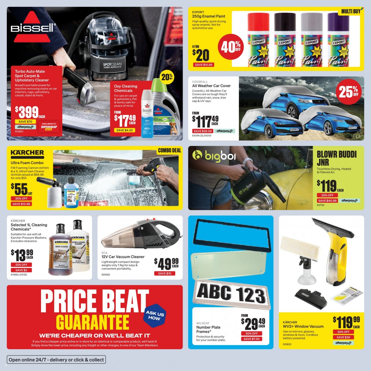 thumbnail - SuperCheap Auto mailer - 02.02.2023 - 12.02.2023 - Sales products - plate, vacuum cleaner, Kärcher, car cover, paint. Page 4.