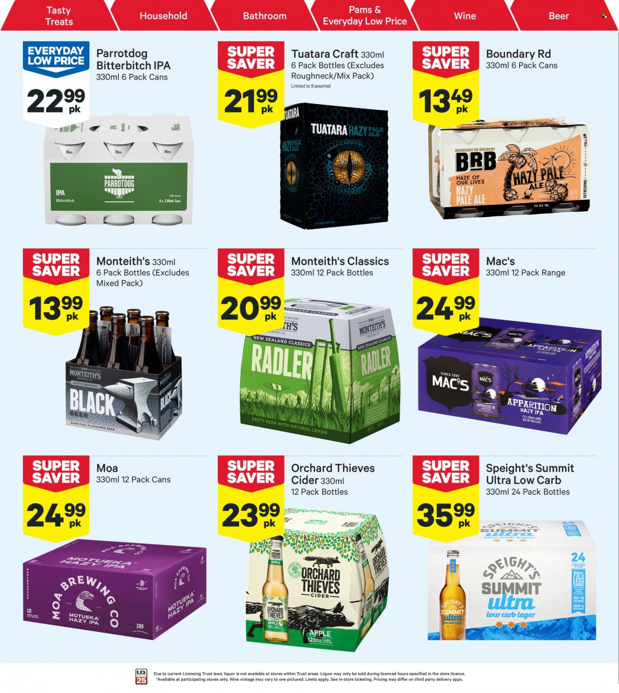 thumbnail - New World mailer - 06.02.2023 - 12.02.2023 - Sales products - wine, cider, beer, Mac’s, IPA. Page 32.