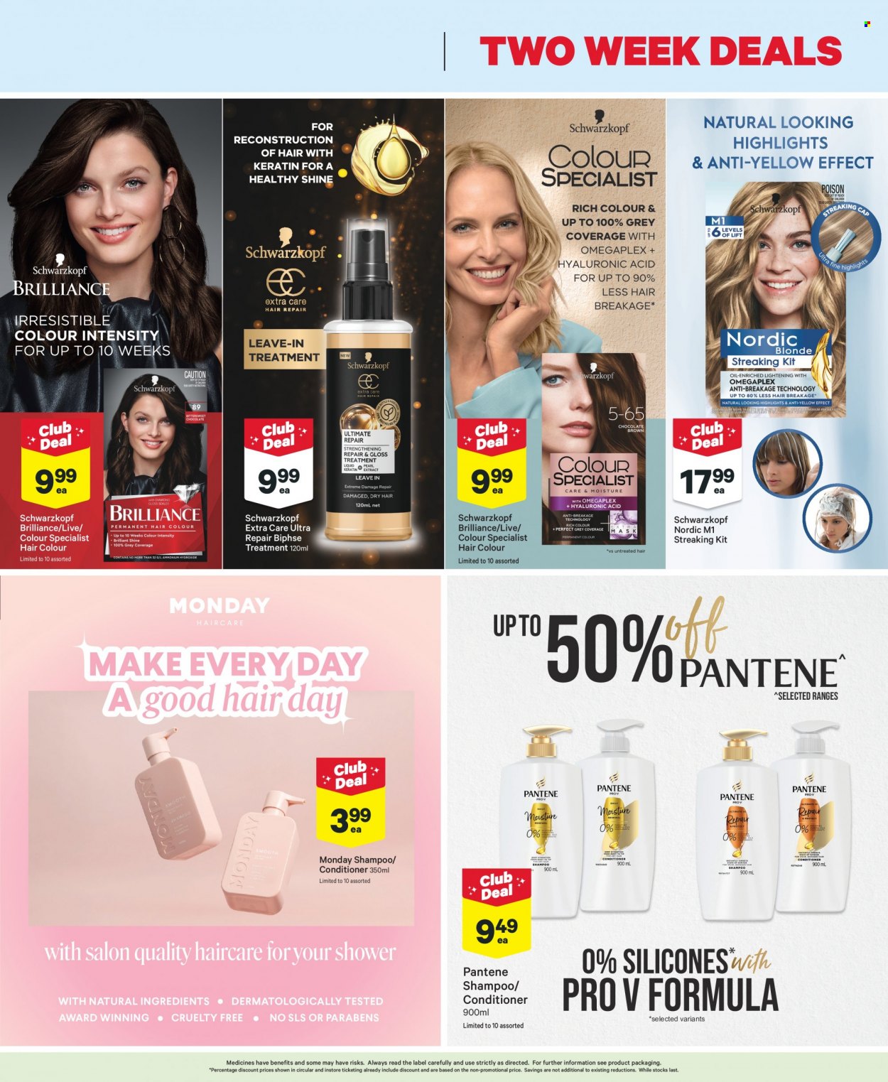 thumbnail - New World mailer - 06.02.2023 - 12.02.2023 - Sales products - shampoo, Schwarzkopf, conditioner, Pantene, hair color. Page 3.