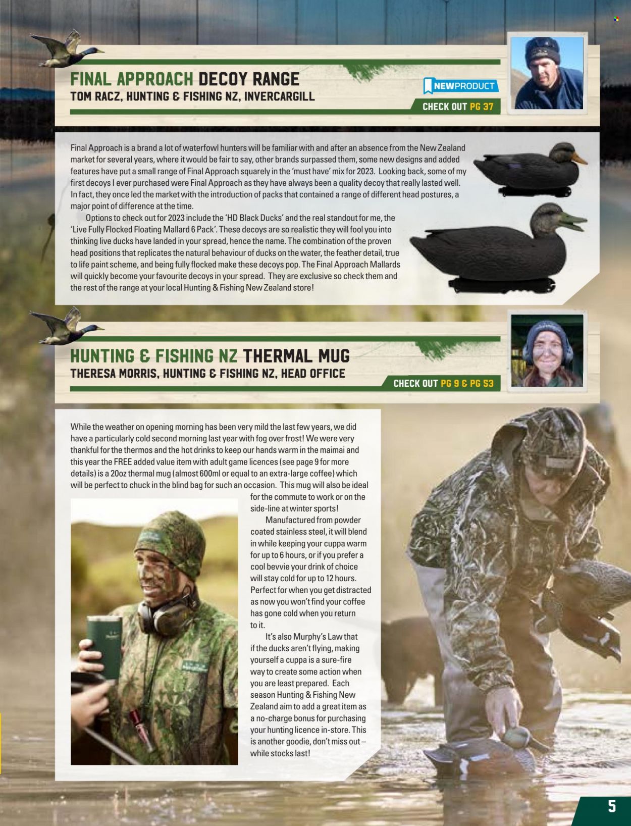 thumbnail - Hunting & Fishing mailer - Sales products - mug, thermal mug. Page 5.