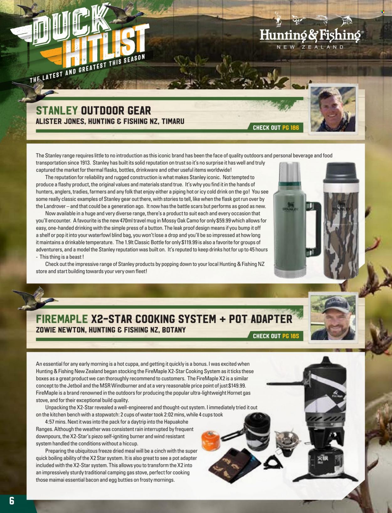 thumbnail - Hunting & Fishing mailer - Sales products - drinkware, mug, pot, travel mug. Page 6.