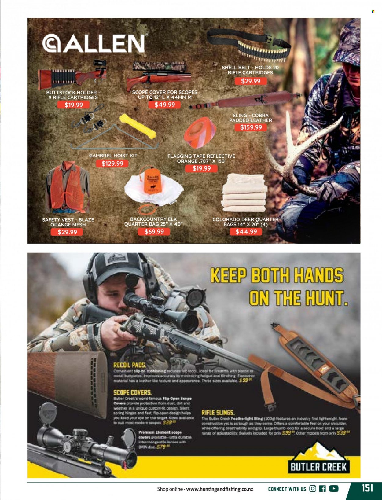 thumbnail - Hunting & Fishing mailer - Sales products - holder. Page 151.