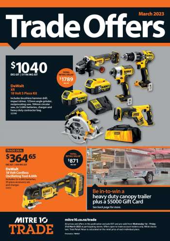 Mitre 10 catalogue - Trade Offers - March 2023
