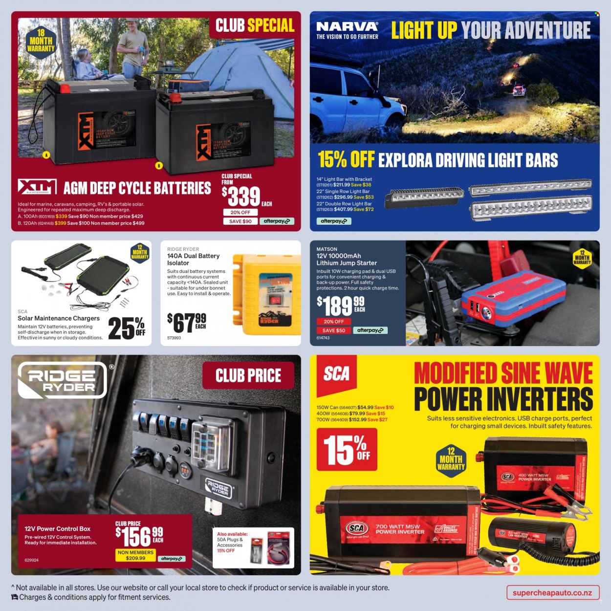 thumbnail - SuperCheap Auto mailer - 23.03.2023 - 06.04.2023 - Sales products - Ridge Ryder, battery, starter. Page 7.
