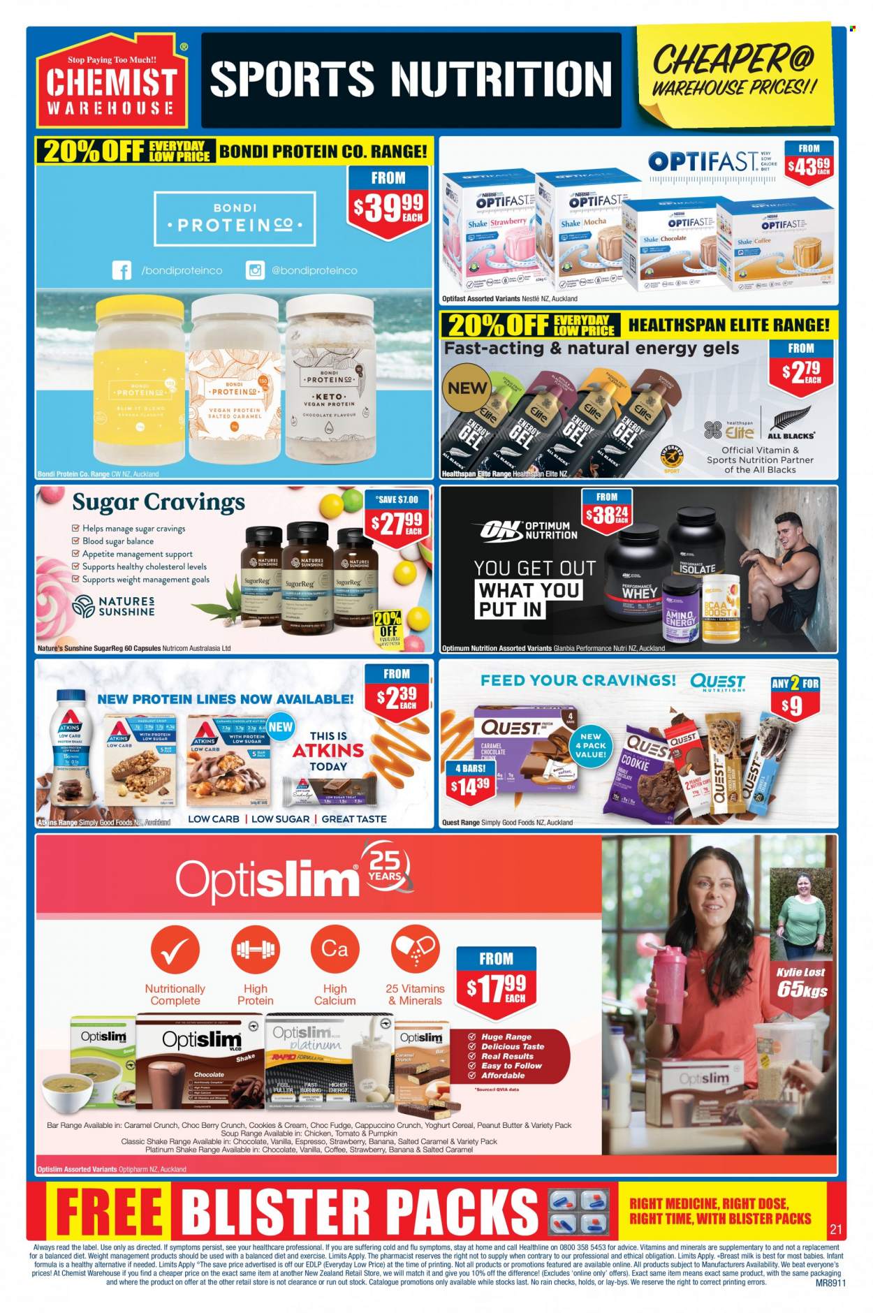 thumbnail - Chemist Warehouse mailer - 23.03.2023 - 16.04.2023 - Sales products - Nestlé, calcium, Optislim. Page 21.