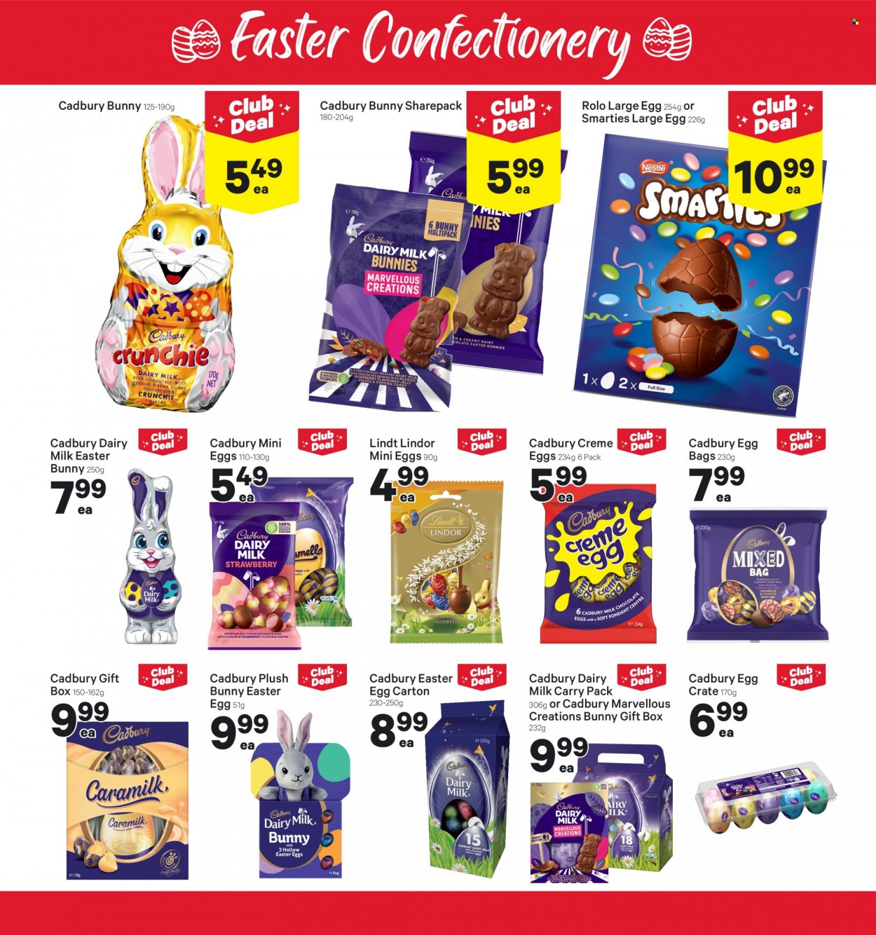 thumbnail - New World mailer - 27.03.2023 - 02.04.2023 - Sales products - milk chocolate, Nestlé, chocolate, Lindt, Lindor, easter egg, Smarties, Cadbury, Dairy Milk, chocolate egg, easter bunny, gift box. Page 17.