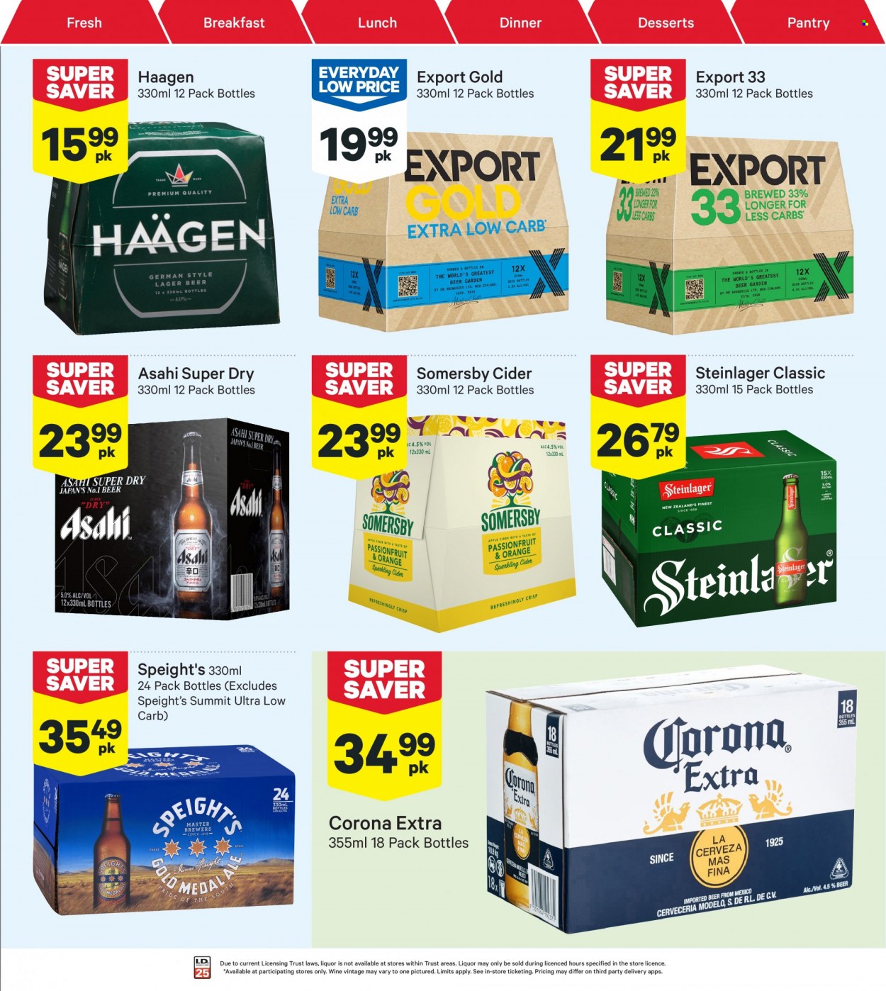thumbnail - New World mailer - 27.03.2023 - 02.04.2023 - Sales products - Häagen-Dazs, wine, cider, beer, Corona Extra, Steinlager, Asahi. Page 35.