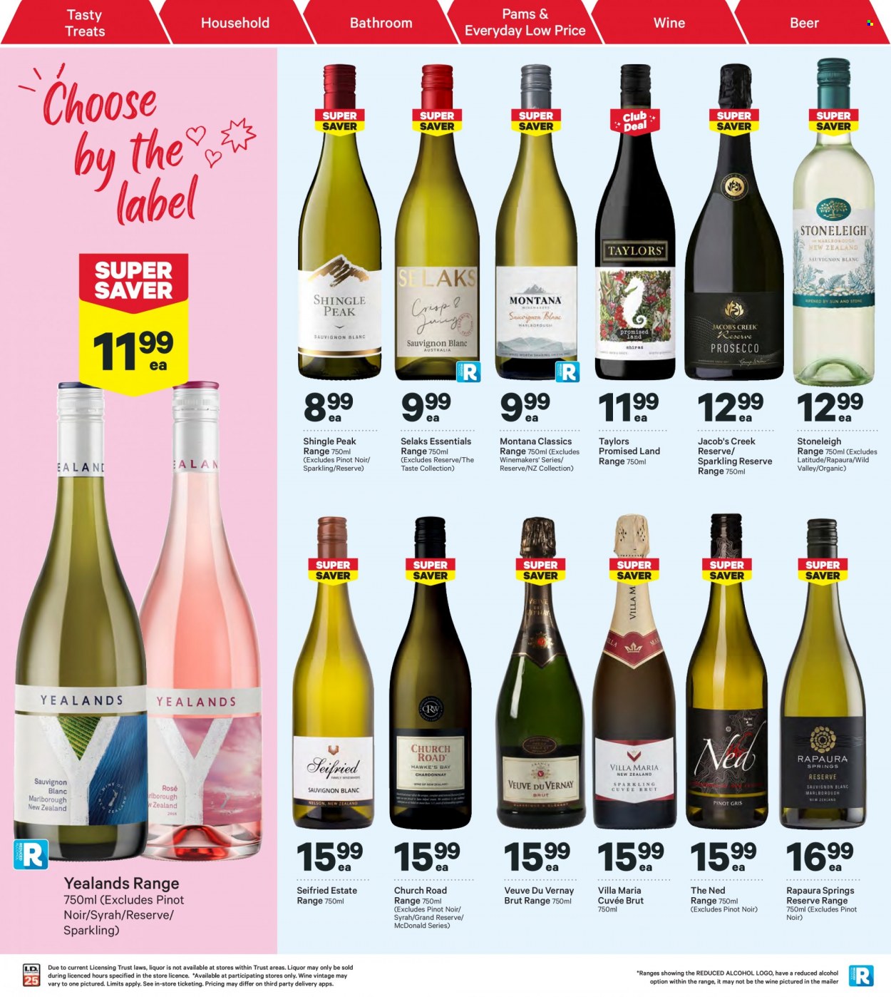 thumbnail - New World mailer - 27.03.2023 - 02.04.2023 - Sales products - red wine, wine, Pinot Noir, Cuvée, alcohol, Syrah, Jacob's Creek, beer, Brut. Page 36.