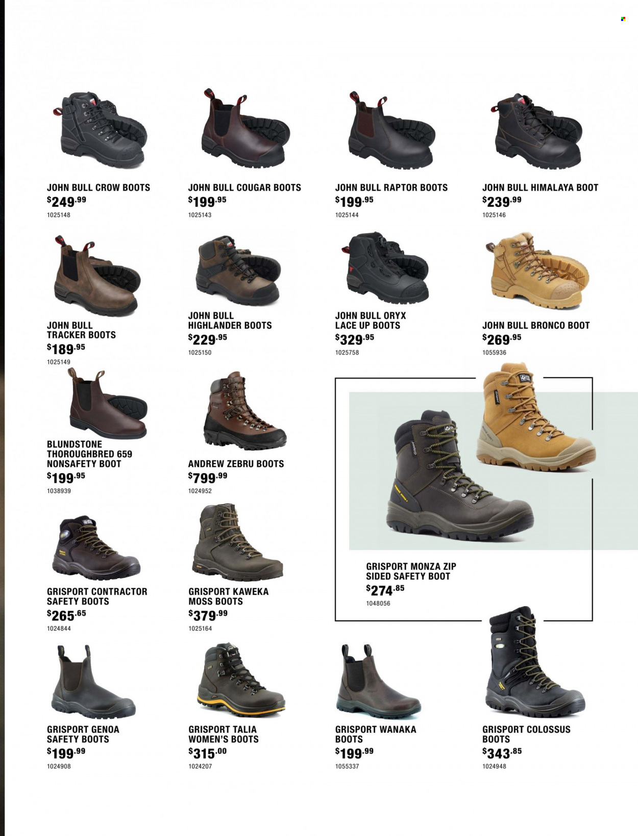 thumbnail - Farmlands mailer - Sales products - boots, Blundstone, safety boots. Page 3.