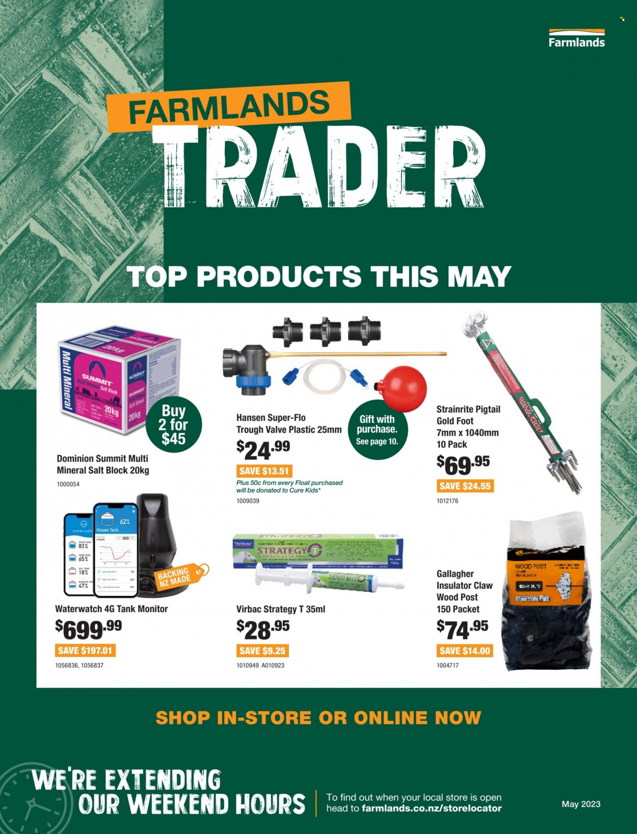 thumbnail - Farmlands mailer - 01.05.2023 - 31.05.2023 - Sales products - tank. Page 1.