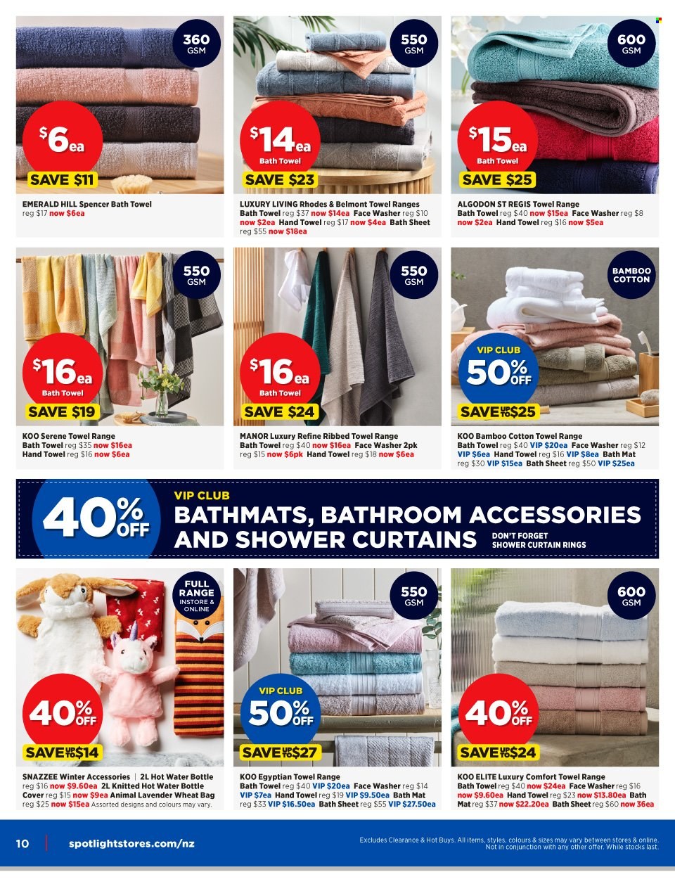 thumbnail - Spotlight mailer - 10.05.2023 - 28.05.2023 - Sales products - shower curtain, shower curtain rings, drink bottle, bag, curtain, bath mat, bath towel, towel, hand towel, bath sheet. Page 10.