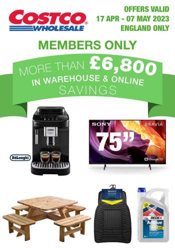 Costco offer  - 17/04/2023 - 07/05/2023.