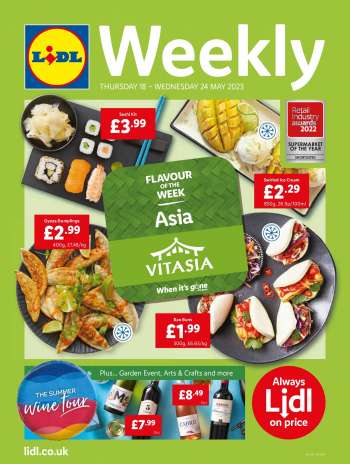 Lidl offer  - 18/05/2023 - 24/05/2023.