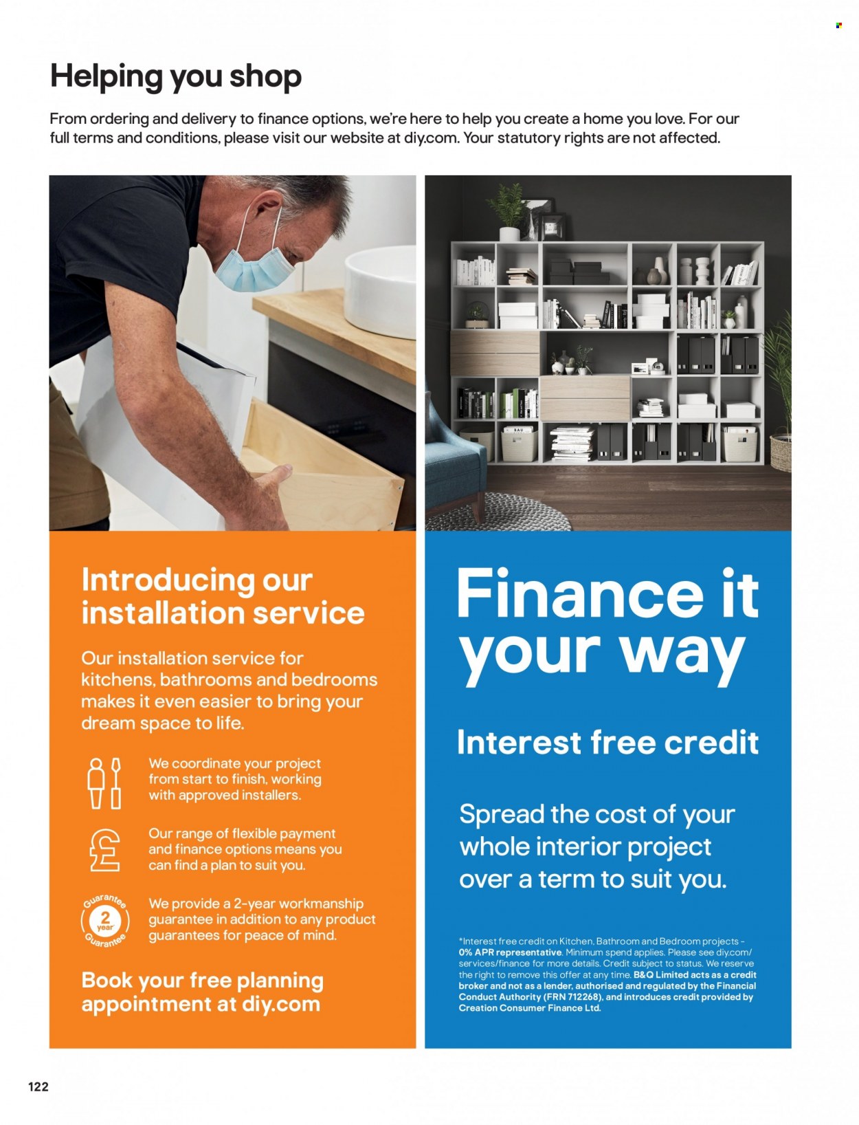 B&Q offer. Page 122