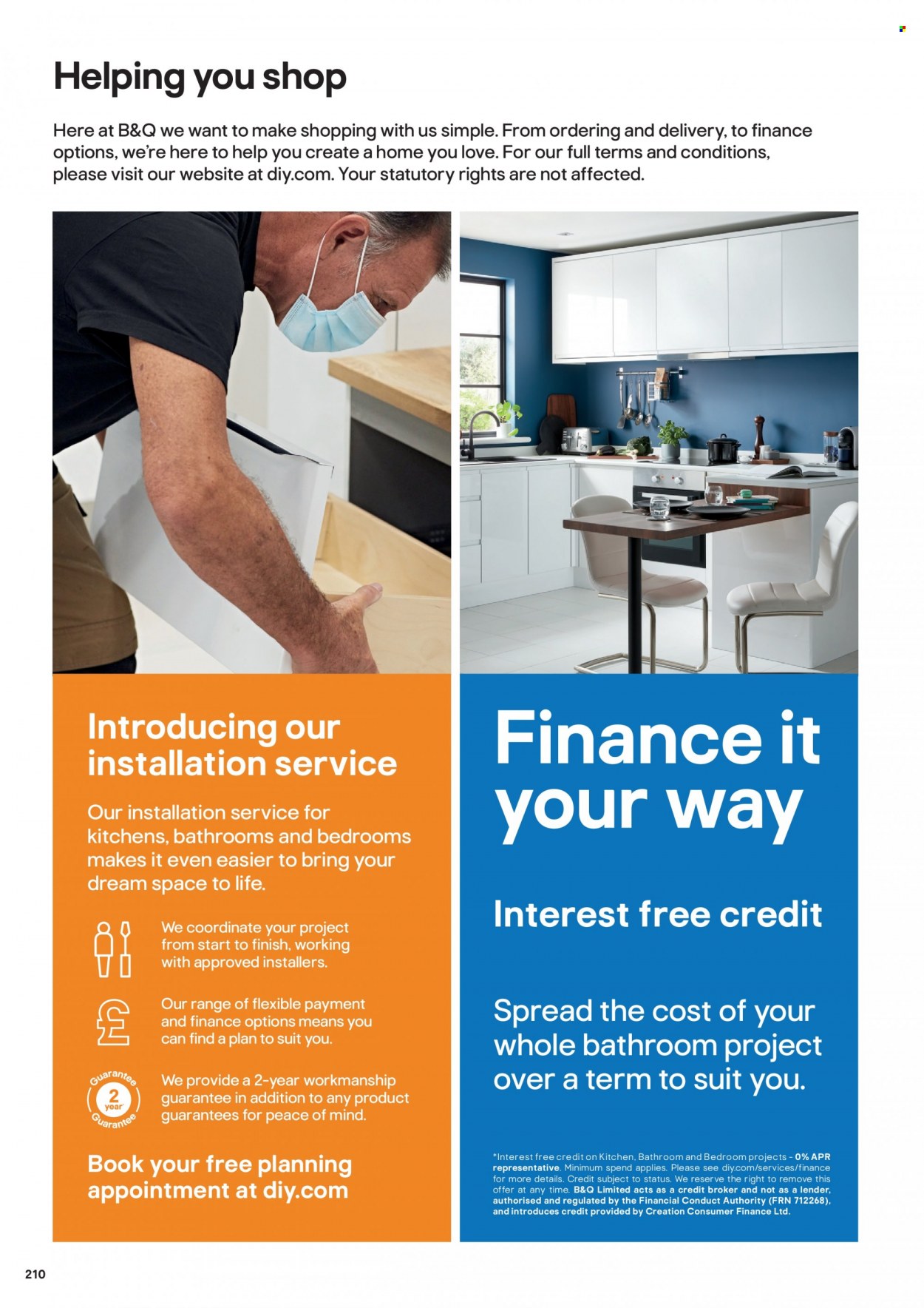 B&Q offer. Page 210