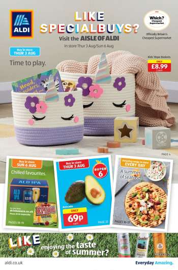 Aldi offer  - 03/08/2023 - 06/08/2023.