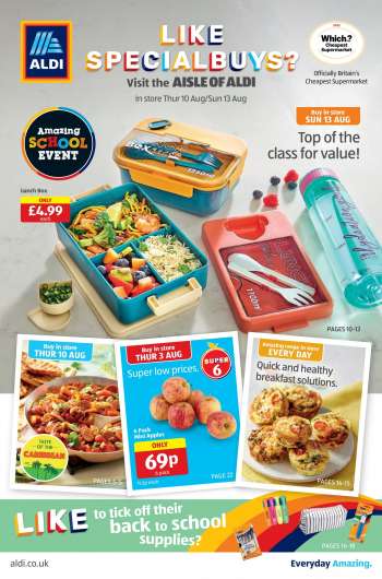 Aldi offer  - 10/08/2023 - 13/08/2023.