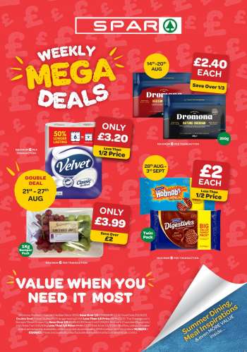 SPAR offer  - 14/08/2023 - 03/09/2023.