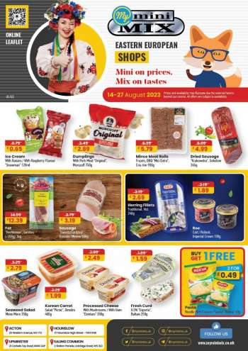 MyMINIMIX offer  - 14/08/2023 - 27/08/2023.