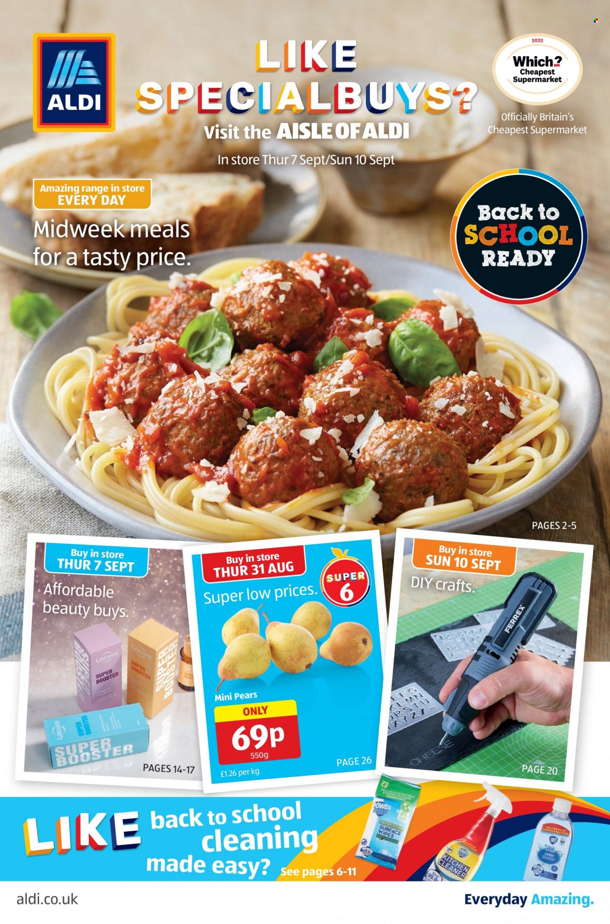 Aldi offer - 07/09/2023 - 10/09/2023. Page 1