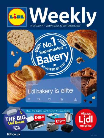 Lidl offer  - 14/09/2023 - 20/09/2023.