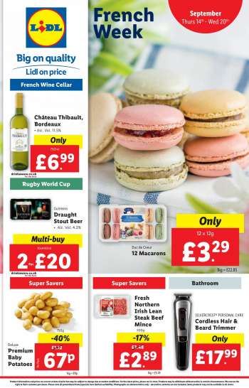 Lidl offer  - 14/09/2023 - 20/09/2023.