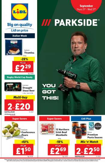 Lidl offer  - 21/09/2023 - 27/09/2023.