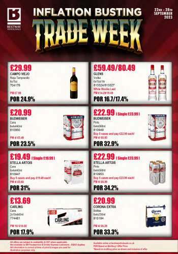 Bestway offer  - 22/09/2023 - 28/09/2023.