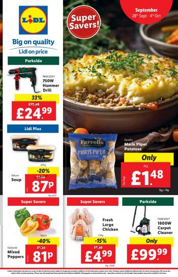 Lidl offer  - 28/09/2023 - 04/10/2023.