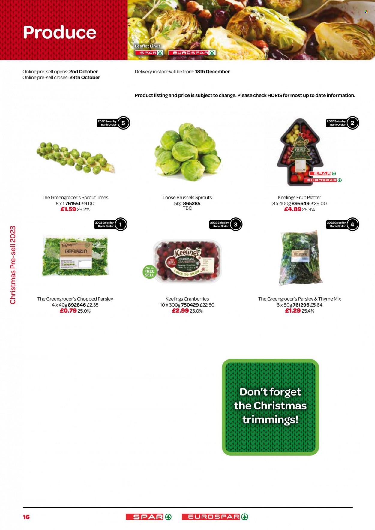 SPAR offer - 02/10/2023 - 29/10/2023. Page 16