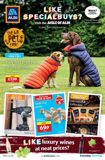 Aldi offer  - 05/10/2023 - 08/10/2023.
